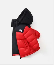 Outono/inverno casaco de designer jaqueta com capuz cor sólida outwear roupas quentes para meninos e meninas 1971425