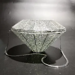 Kvällspåsar xiyuan est ring form väska lyx diamanter koppling kvinnor prom designer handväskor handväska plånbok