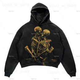 Herren Hoodies Sweatshirts Vintage Übergroße Harajuku Grafik Gedruckt Casual Streetwear MensCotton Lose Gothic Pullover Unisex Tops T230921