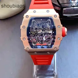 الساعات الساعات الفاخرة الطليعة برميل مصمم النبيذ مصمم wristwatch r i c h a r d mens mات