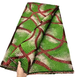 2023 de alta qualidade jacquards costura tecido bordado brocado material africano vestido feminino 5 jardas festa banquete estilo nigeriano trajes noite vestuário YQ-0024