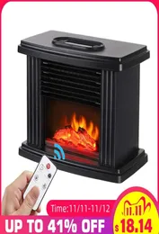 1000W Electric Fireplace Hater with Remote Control Fireplace Electric Flame Decoration Portable Indoor Space Heater for Bedroom2897638054