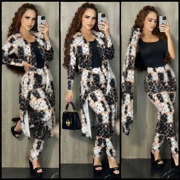 Women Long Dresses African Trench Pants Femme Coat Tops Dress Legging 2 Piece Sets Outfits Ladies Tracksuits Casual Office Club Clothing Vestido De Mujer