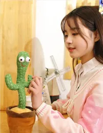 Cactus Plush Toy Electronic Shake Dancing toy with the song plush cute cactus bailarin Early Childhood talking cactus