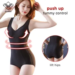 High Quality Womens Slimming Tummy Waist Trainer Plus Size Over All Body Butt Hips Shaper Bodysuit Shapewear