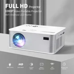 Projektörler Yersida Projektör S8 Full HD WiFi 1080P 5G Bluetooth Desteği 4K Yükseltilmiş 4000 Lümen Açık Film 3D Ev Sinema Beamer L230923