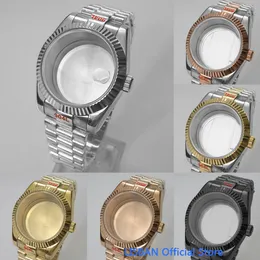 Watch Bands Lisban 36mm 40mm Sapphire Glass Case fit for NH35 NH36 NH34 ETA2824 2836 Mingzhu DG2813 Miyota8205 8215 PT5000 Movement 230921