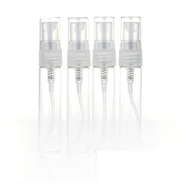 Großhandel 3000 teile/los Kleine Parfüm Fläschchen Zerstäuber Nachfüllbare Pumpe Spray Flaschen 3ML Probe Parfüm Flaschen DHL ZZ