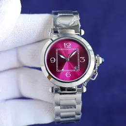 패션 여성 시계 자동 기계식 운동 디자이너 시계 방수 숙녀 팔찌 사파이어 비즈니스 스테인리스 스틸 케이스 32mm 손목 시계
