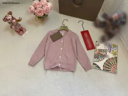 cardigan moda per bambini Logo ricamato sul petto maglione per bambini Taglia 90-160 CM girocollo Giacca lavorata a maglia per ragazza ragazzo Sep20