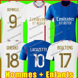 23 24 Lyon Fußballtrikots Maillot De Foot Caqueret Ol 2023 2024 Home Football Shirt Jersey Aouar Barcola Castello Jr Cherki Boateng Dembele