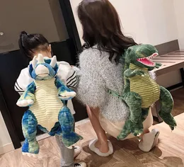 Creative 3D Dinosaur Baby Backpack Cute Animal Cartoon Plush Toy Travel Backpack Children039s Tyrannosaurus Backpack Girls Chri4160001