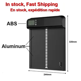 حاضنات باب الدجاج فتاحة أوتوماتيكية مع توقيت المعادن الألومنيوم LCD مقاوم للماء الدجاج كوبسعي بوابة الدواجن للمزرعة 230920