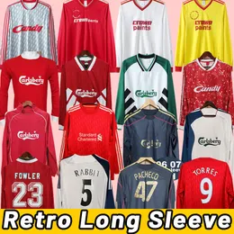 Dalglish Heskey P Soccer Jerseys Retro Fowler Gerrard Torres Kuyt Football Shirt Long Long Eleve Adult 06 08 11 12 85 86 89 90 91 93 95 98 00