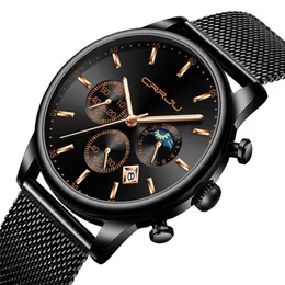 CRRJU 2266 Quartz CWP Mens Watchカジュアルパーソナリティウォッチの販売ファッション人気の学生腕時計ステンレス鋼243N