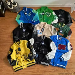 Designer Jacket Baseball Varsity Mens Jackets Letter Stitching Embroidery Autumn and Winter Loose Causal Outwear Coats