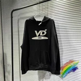 Men's Hoodies Sweatshirts 2023fw Embroidery VUJA DE VD Men's Hoodie Women's Black Vujade Hoodie Pullovers T230921