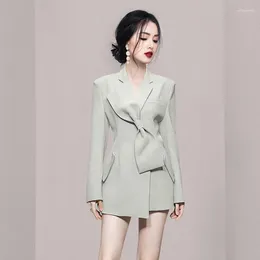 Women's Suits JAMERARY Fashion Office Lady Blazers Women Suit Coats Autumn Winter Clothes Korean Style Big Bow Work Wear Long Sleeve Blazer