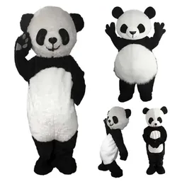 Halloween Special Promotion Långhårig Panda Mascot Costume Prop Show Cartoon Doll Costume Dock Costume Human Costume