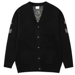 Męskie damskie swetra designerka z kapturem ciepłe swetry moda pullover bluza długoterminowa luźna para ubrania megogh-12cxg92111