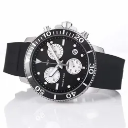 T120417A Waterproof Quartz Watch Seastar Men's Sports ETA G10212 Movement Rubber Strap T125617A Men Fashion 0127206W266A