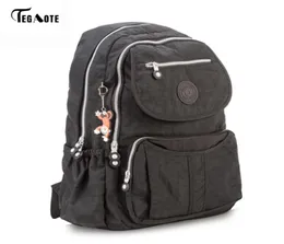 Tegaote Classic Big School Backpack 십대 소녀 Mochila Feminine Backpacks Women Solid Famous Nylon Casual Laptop Bagpack 211069751