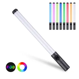Flash Heads 20W Handheld RGB Colorful Light Wand LED Pography Light Bi-color Dimmable Remote Control for Live Stream Studio Pography 230920