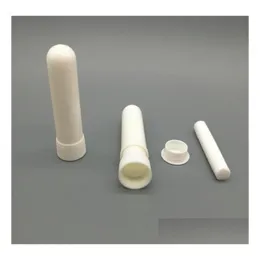Packing Bottles Wholesale 1000Pcs White Color Blank Nasal Inhaler Sticks Sterile Portable Tube Plastic Inhalers Fast Sn635 Drop Delive Dhhfo