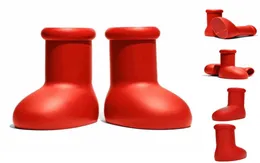 Big Red Boots Ins Mode Hommes Femmes Designer Botte En Caoutchouc Fond Épais Plate-Forme Bootie Parentchild Surdimensionné Chaussures Occasionnelles Chun5841775