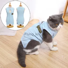 Kattdräkter manlig kvinnlig katt postoperativ återhämtning kläder bomulls husdjur sterilisering kostym jumpsuit för katter gotas sphynx mascotas kostym hkd230921