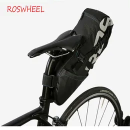 ROSWHEEL 131414 Bicycle Seatpost Bag Bike Saddle Seat Storage Pannier Cycling MTB Road Rear Pack Water tight Extendable 8L 10L Fre280o