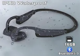 K7 IPX8 Waterproof Swimming Wireless Bluetooth Headphones MP3 Player Sport Earphone Bone Conduction Headset Run Diving Earbuds Mic9659169