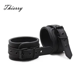 Adult Toys Thierry Adjustable Erotic PU Leather Handcuffs Wrist Ankle Cuffs Bondage Restraints Adult Games BDSM Sex Toys Exotic Accessories 230920