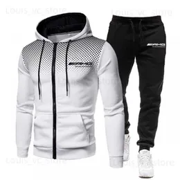 Men's Tracksuits New High Quality Printing Men Sports Fitness Wear Thin Section Breathable Hoodie + Sports Pants Men Zipper Tracksuit Set T230921