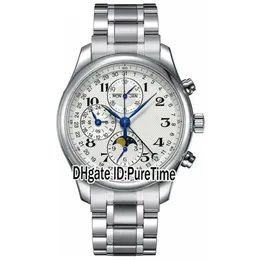 Nowa kolekcja główna L2 773 4 78 6 Peritual Calendar Automatyczna faza księżycowa Daydate Mens Watch zegarki ze stali nierdzewnej 163C3301M297I
