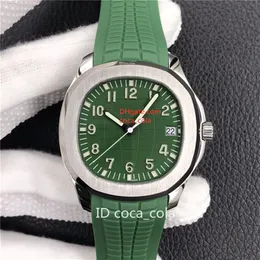 Fashion waterproof Men 40mm Watch Automatic Cal 324 SC Green Gray Blue Dial 5167 Eta Rubber Strap Men's Wristwatches267u