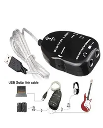 Pedal de efeitos de guitarra de áudio, guitarra para interface USB, cabo de ligação PCMAC, gravação com driver de CD, peças de guitarra, acessórios3638481