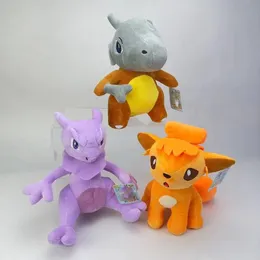 Sevimli altı kuyruklu tilki peluş oyuncak modelleri karikatür doldurulmuş peluş bebekler anime peluş bebek oyuncakları kawaii çocuklar doğum günü hediye dekor