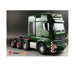 Scaleclub Model 1/14 For Tamiya MAN 8x8 Full Metal Heavy Towing Trailer Truck Chassis For Lesu Scania Actros Volvo Parts