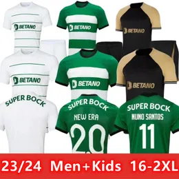 Sporting CP 23 24 Lisboa Soccer Jerseys Home Blue Lisbon Special Jovane Sarabia 2023 2024 Maillot Jersey Sporting Clube high-quality Football Shirt Men Kids Kit