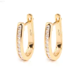 Provence Aretes de Mujer 24 Karat Gold 도금 여성 보석류 맞춤형 패션 Moissanite Diamond Stud Earrings for Ladies