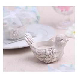 Candle Holders Wedding Favors Songbird Tea Light Resin Holder Love Bird Tealight 100Pcs Comes Without The Sn2561 Drop Delivery Home G Dhny4