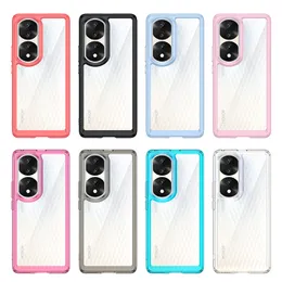 Acrylic Cases For Huawei Mate 60 X5 Honor X8 Magic 5 Play 6T Pro Plus 5G Shockproof Rugged Phone Case Colorfull