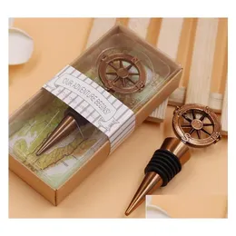 Bar Tools Golden Compass Wine Stopper Favors And Gifts Bottle Opener Souvenirs For Party Gift Sn1015 Drop Delivery Home Garden Kitchen Dhhn3