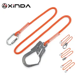 Climbing Ropes XINDA Professional High Altitude Protective Safety Belt Nylon Sling Belt With Hook High Strength Wearable Anti Fall Off 230921