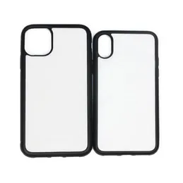 Em branco 2D sublimação TPU Soft Cell Phone Cases para iPhone 14 Plus 13 12 Mini Pro Max 11 XR XS Samsung S21 S21Ultra com alumínio I1634896