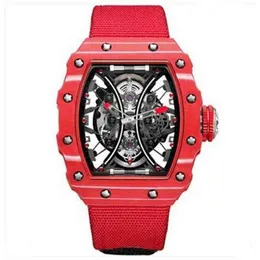 Luxe horloge Richarmilles mode-polshorloge Mechanisch hol zwart koolstof multifunctionele mechanica IW1Z L