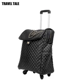 Kvällspåsar Travel Tale 18 "20" Inch Women Travel Suitcase Retro Carry On Hand Bagage Bag For Cabin 230920