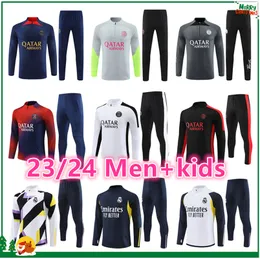 2023 2024 PSGES MĘŻCZYZNA KITUR SOCCER TODIT PARIS MBAPPE 23 24 Real Madrids Tracksuit Football Training Suit Zestaw Vini Jr Bellingham Chandal Futbol stopa