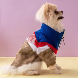 Fashionable patchwork dog jacket Sweater pet clothes
